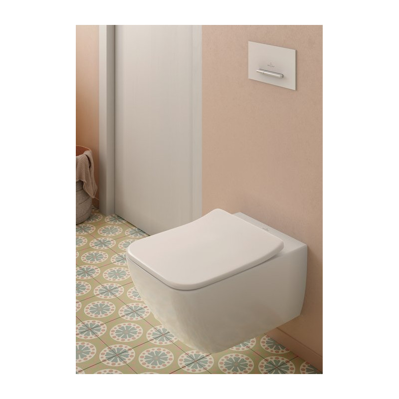Сидение для унитаза Villeroy&Boch Venticello SlimSeat (Wrapover), с микролифтом, быстросъемное, Альпийский белый