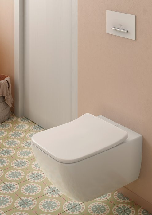Сидение для унитаза Villeroy&Boch Venticello SlimSeat (Wrapover), с микролифтом, быстросъемное, Альпийский белый