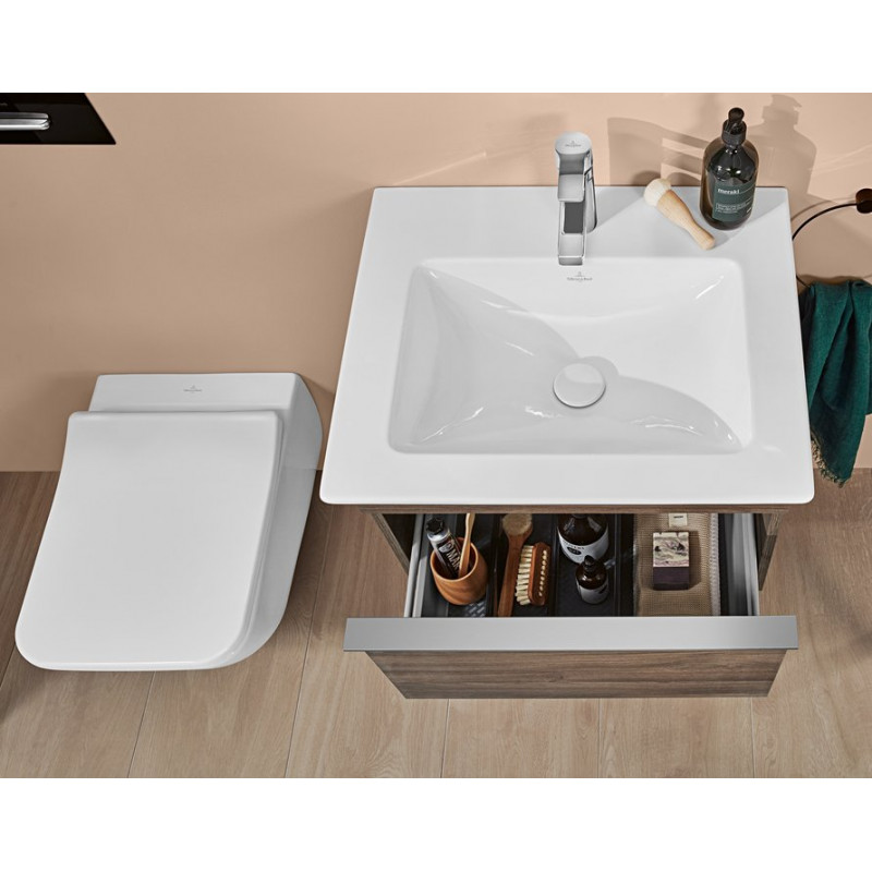 Сидение для унитаза Villeroy&Boch Venticello SlimSeat (Wrapover), с микролифтом, быстросъемное, Альпийский белый