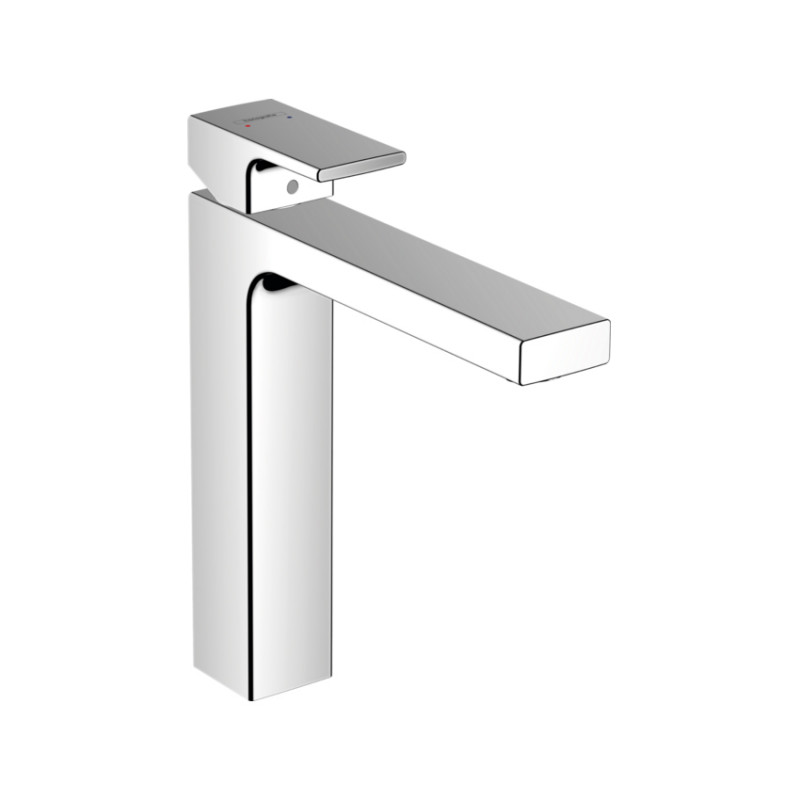 Смеситель для раковины Hansgrohe Vernis Shape 190? однорычажный, со сливным гарнитуром, хром