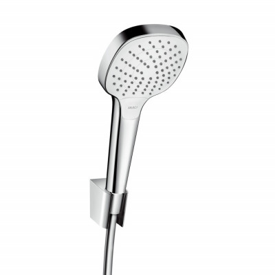 Душевой набор Hansgrohe Croma Select E Vario с держателем и шлангом 160см, белый/хром