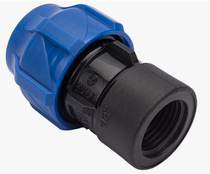 Муфта компрессионная ПЭ Дн 50х1 1/4" ВР Ру16 VALFEX 121001250114