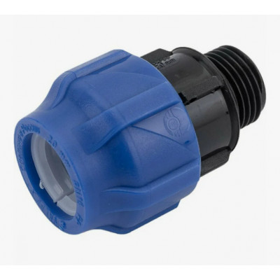 Муфта компрессионная ПЭ Дн 32х3/4" НР Ру16 VALFEX 121001132034
