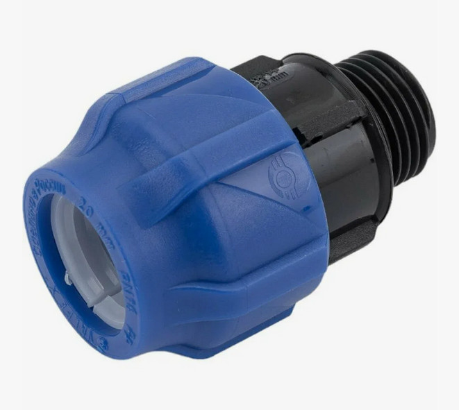 Муфта компрессионная ПЭ Дн 63х2" НР Ру16 VALFEX 121001163200