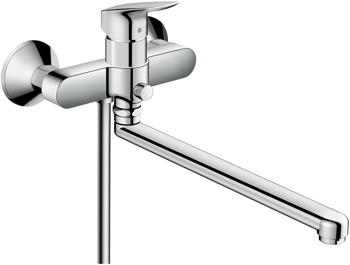Однорычажный смеситель для ванны с длинным изливом Hansgrohe Logis 71402000