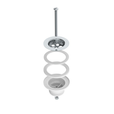Выпуск для умывальника 1 1/4" Tivoli с нержавеющей сеткой Ø64мм M200