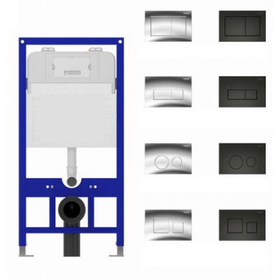 Инсталляция для подвесного унитаза Quwelle Pro 1150x525x110