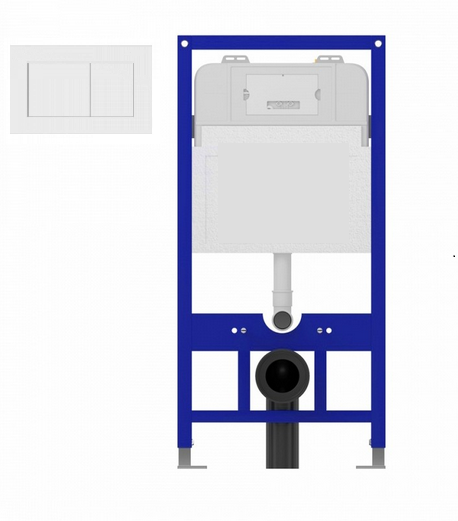 Инсталляция для подвесного унитаза Quwelle Pro 1150x525x110