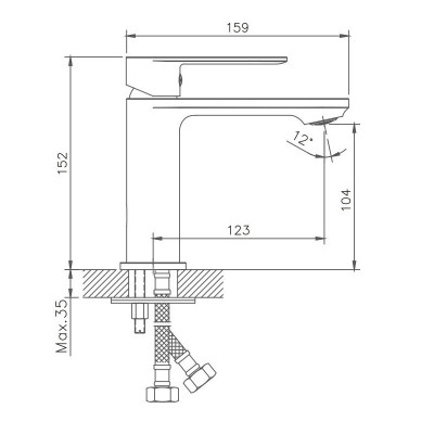 Смеситель для раковины Haiba HB10590-7