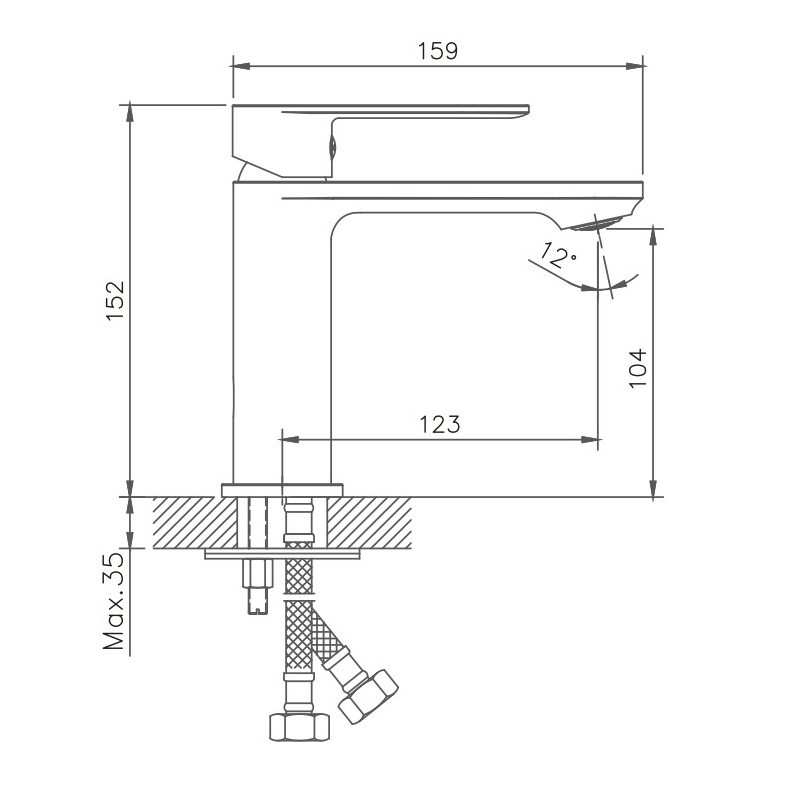 Смеситель для раковины Haiba HB10590-7