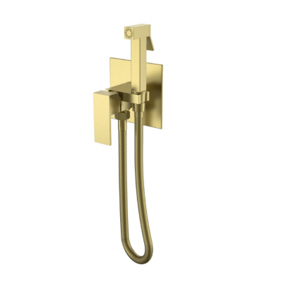 Смеситель гигиенический Boheme Qubic Matt Gold