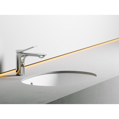 Умывальник овальный встраиваемый под столешницу Ceramicanova Element 565*385*210мм белый