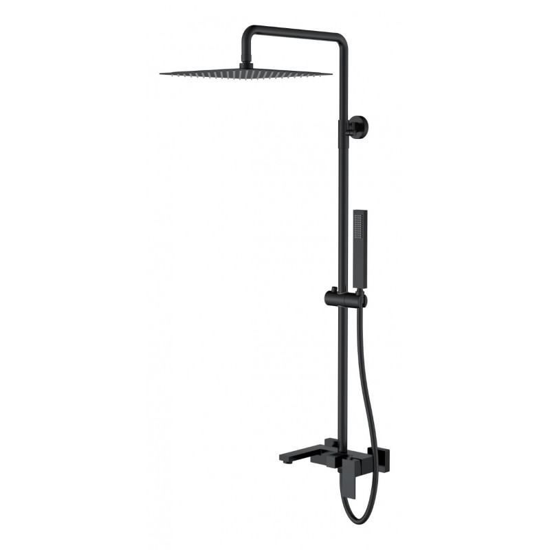 Стойка для душа Boheme Qubic Matt Black