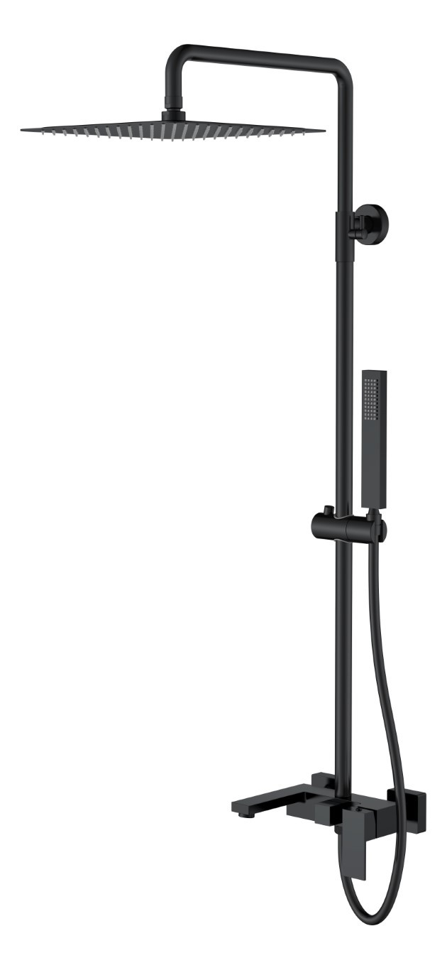 Стойка для душа Boheme Qubic Matt Black