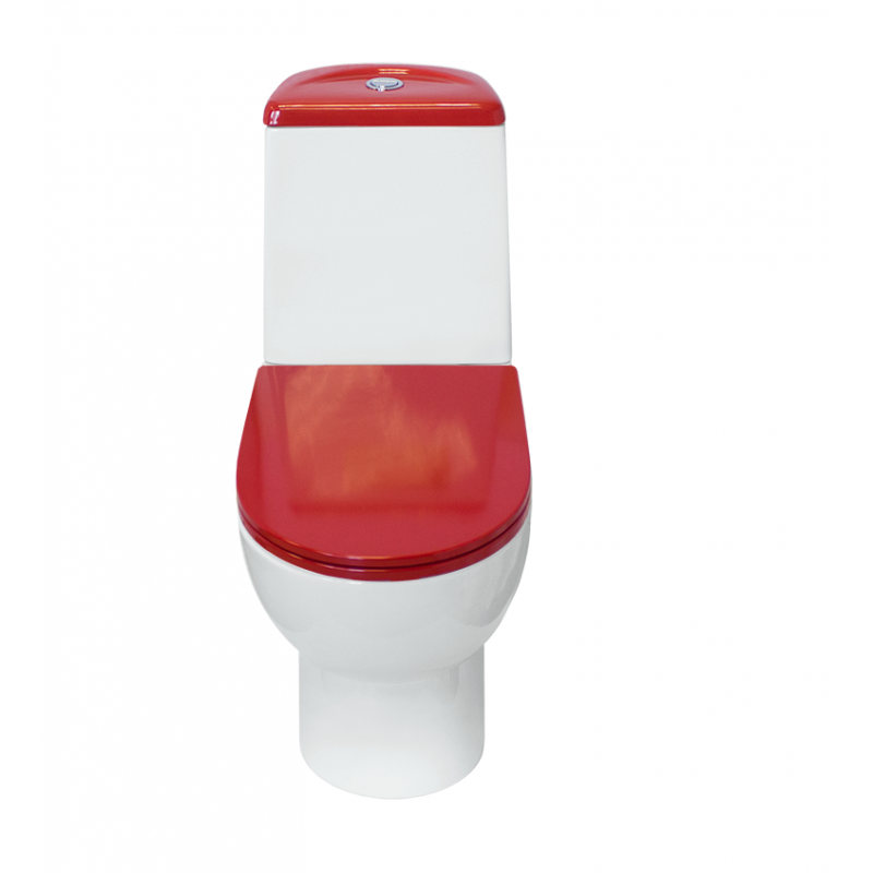 Унитаз компакт Sanita Luxe Best Red быстросъемное сиденье дюропласт soft close