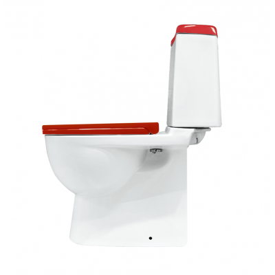 Унитаз компакт Sanita Luxe Best Red быстросъемное сиденье дюропласт soft close