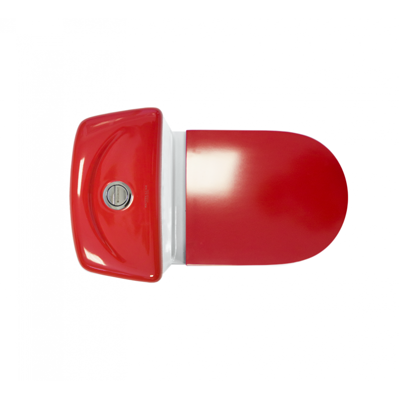 Унитаз компакт Sanita Luxe Best Red быстросъемное сиденье дюропласт soft close