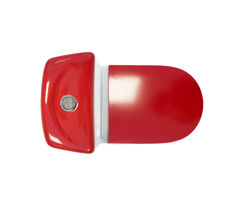 Унитаз компакт Sanita Luxe Best Red быстросъемное сиденье дюропласт soft close