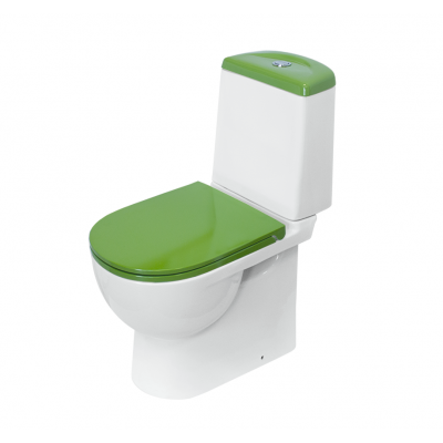 Унитаз-компакт Sanita Luxe Best Green быстросъемное сиденье дюропласт soft close