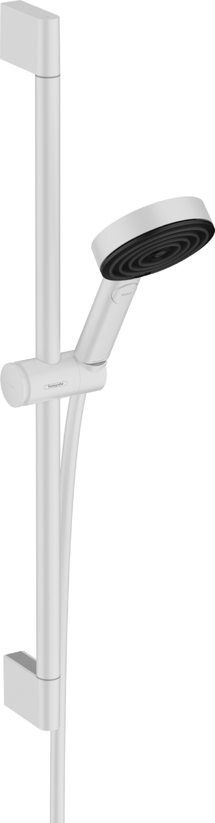Душевой гарнитур Hansgrohe Pulsify Select S 105 3jet Relaxation со штангой 65 см, матовый белый