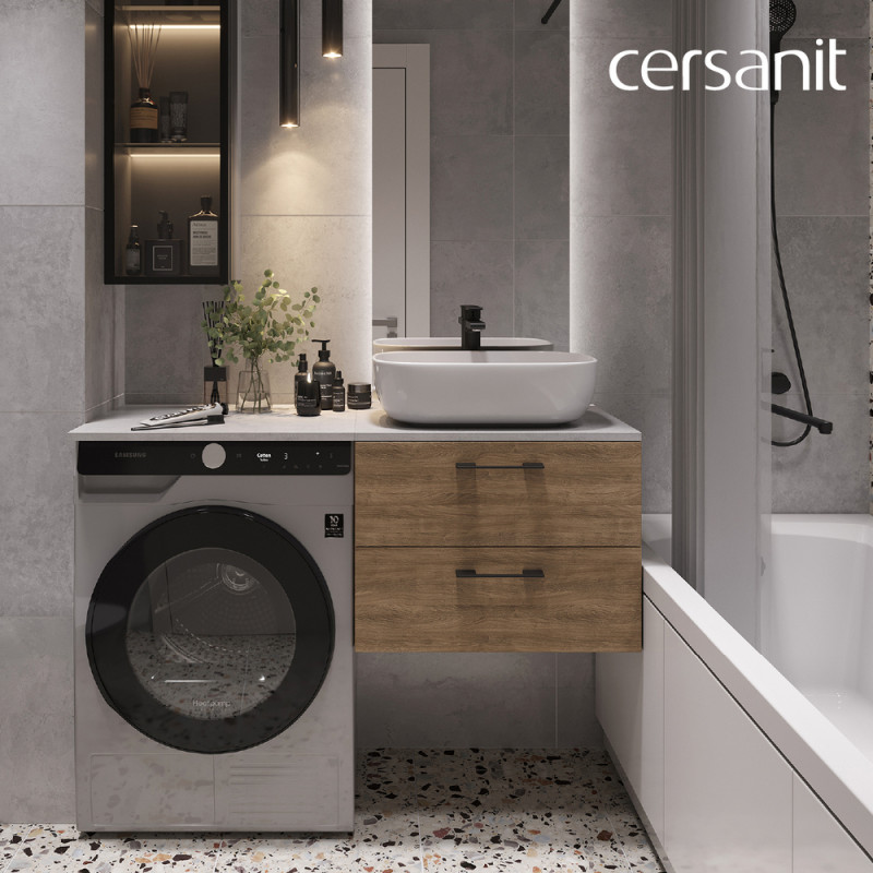 Тумба для раковины 60см орех Cersanit LARA A63414