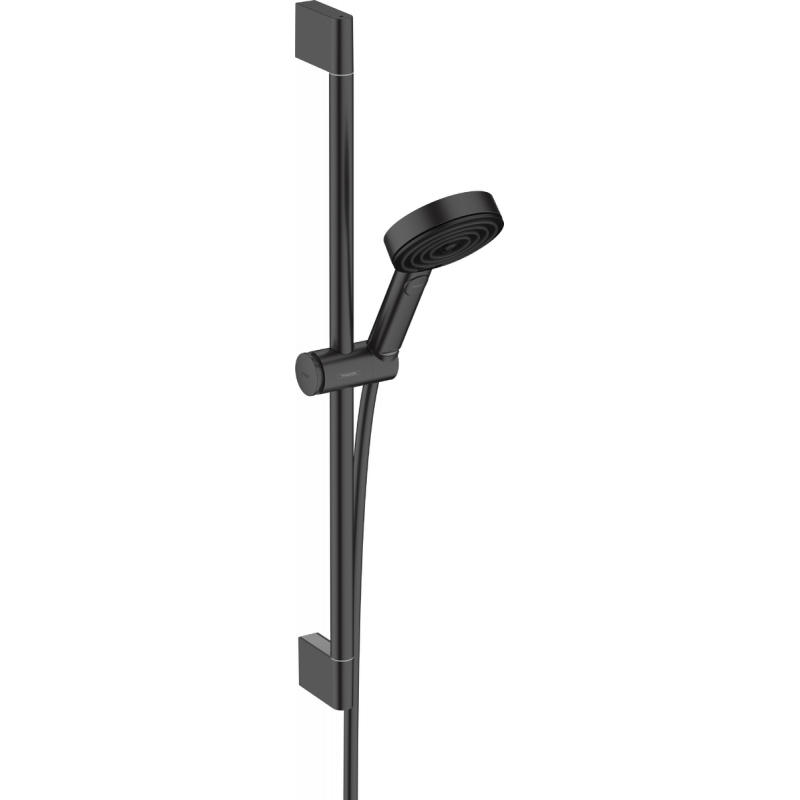 Душевой гарнитур Hansgrohe Pulsify Select S 105 3jet Relaxation EcoSmart со штангой 65 см, матовый черный