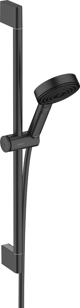 Душевой гарнитур Hansgrohe Pulsify Select S 105 3jet Relaxation EcoSmart со штангой 65 см, матовый черный