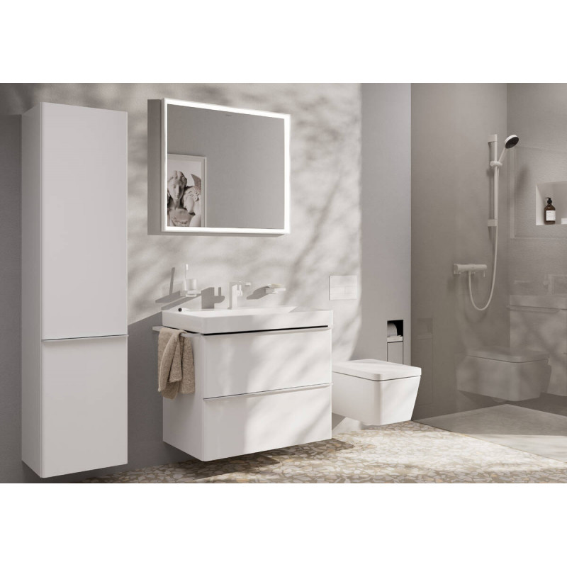 Душевой гарнитур Hansgrohe Pulsify Select S 105 3jet Relaxation EcoSmart со штангой 65 см, матовый белый