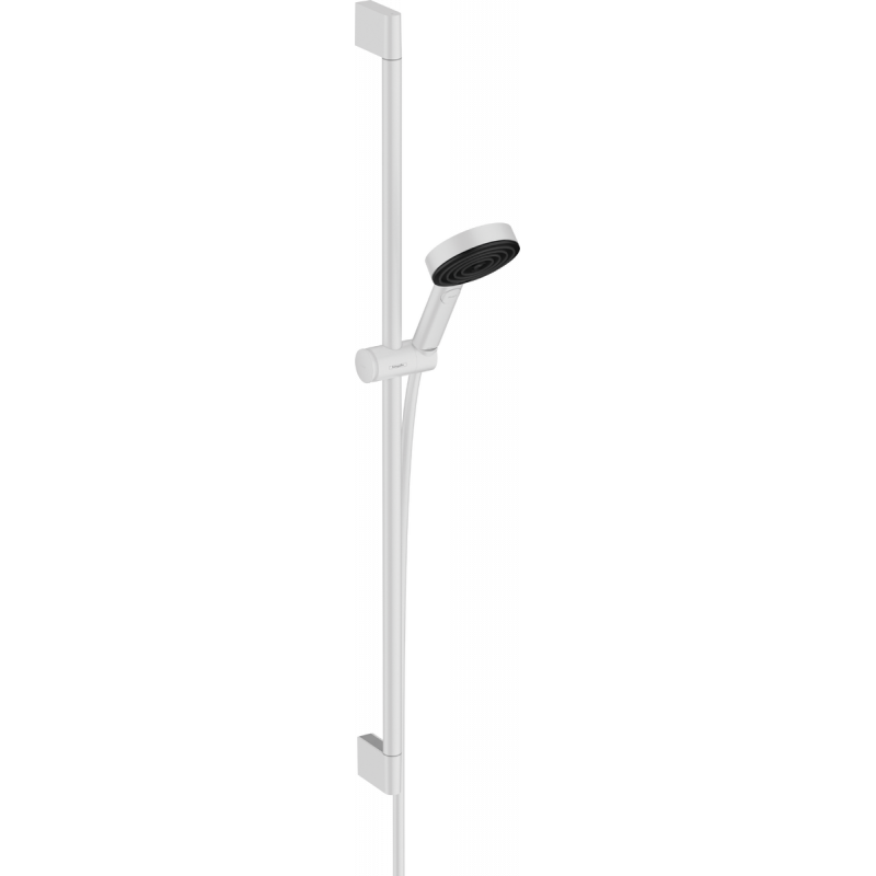 Душевой гарнитур Hansgrohe Pulsify Select S 105 3jet Relaxation со штангой 90 см, матовый белый