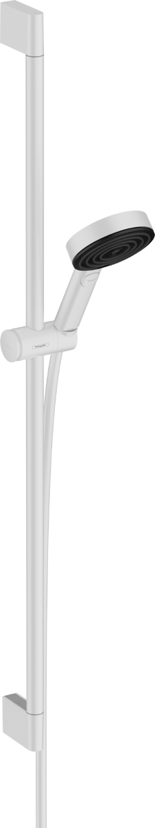 Душевой гарнитур Hansgrohe Pulsify Select S 105 3jet Relaxation со штангой 90 см, матовый белый
