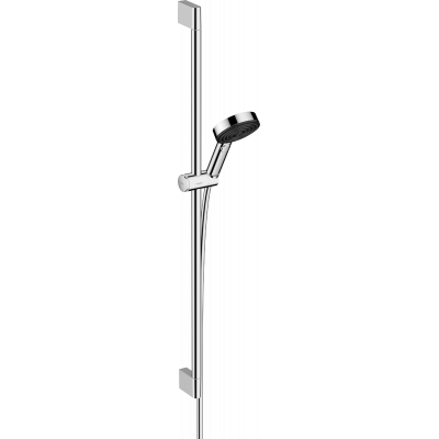 Душевой гарнитур Hansgrohe Pulsify Select S 105 3jet Relaxation EcoSmart со штангой 90 см, хром