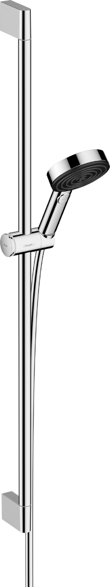 Душевой гарнитур Hansgrohe Pulsify Select S 105 3jet Relaxation EcoSmart со штангой 90 см, хром