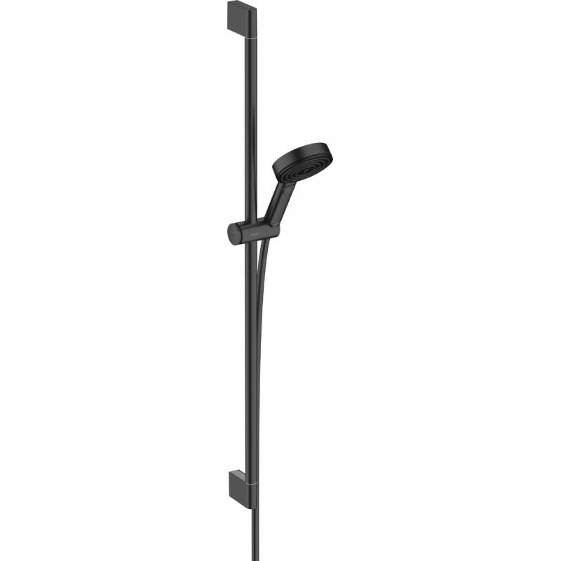 Душевой гарнитур Hansgrohe Pulsify Select S 105 3jet Relaxation EcoSmart со штангой 90 см, матовый черный