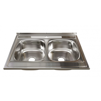Мойка двойная из нержавеющей стали MIXLINE ML 60x80 528171