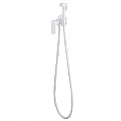 Смеситель ABBER Weiss Insel AF8025W с гигиеническим душем, белый матовый
