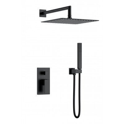 Смеситель встроенный для душа Bohema QUBIC Matt Black