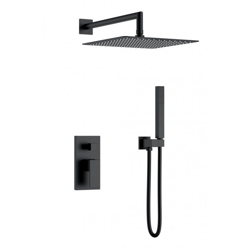 Смеситель встроенный для душа Bohema QUBIC Matt Black
