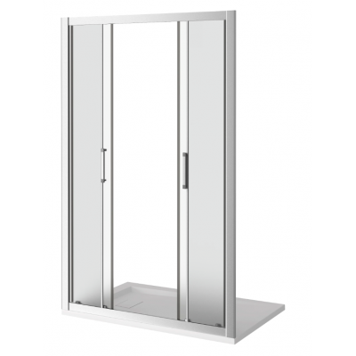 Душевая дверь 170х185 GoodDoor Latte профиль белый, матовое стекло