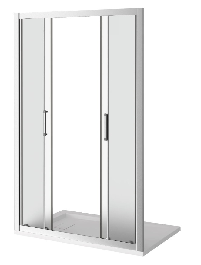 Душевая дверь 170х185 GoodDoor Latte профиль белый, матовое стекло