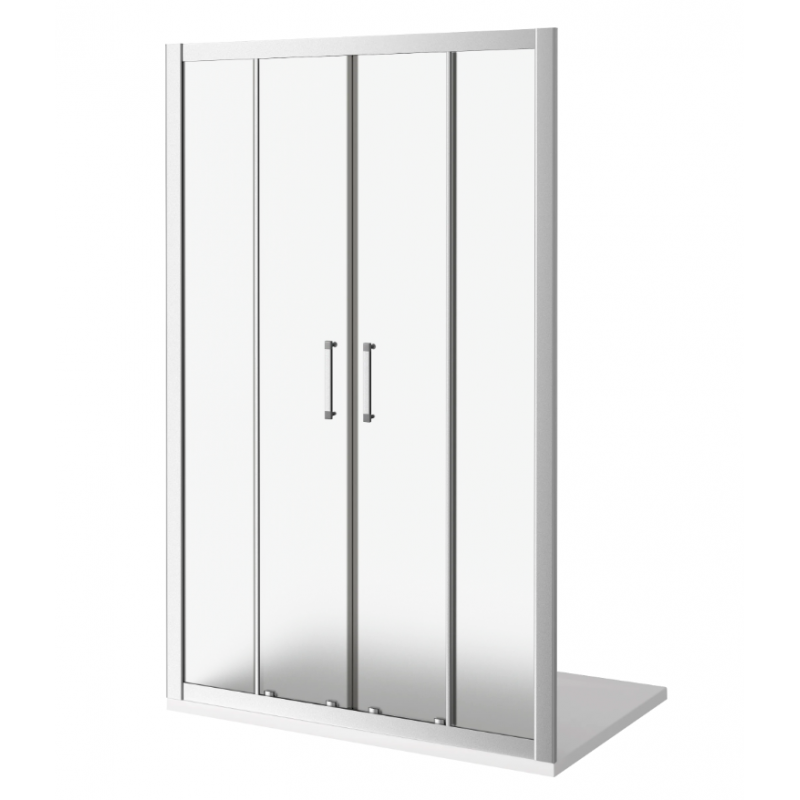 Душевая дверь 170х185 GoodDoor Latte профиль белый, матовое стекло