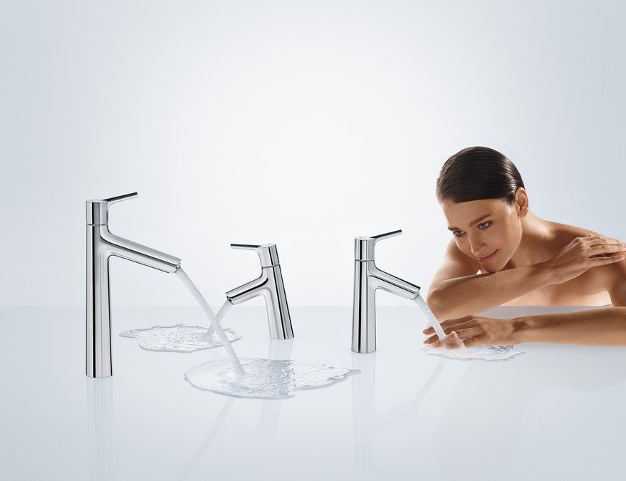 Смеситель для раковины 190, однорычажный, со сливным гарнитуром, Talis S, Hansgrohe
