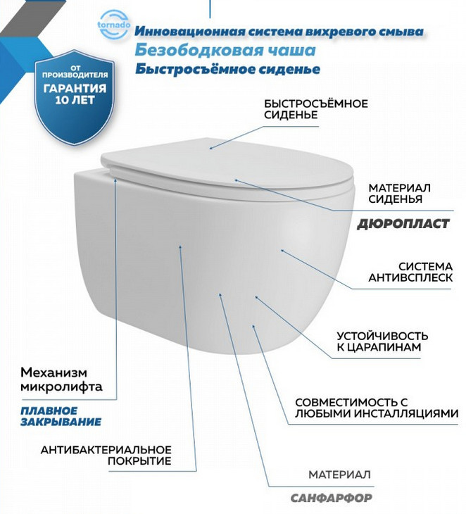 Комплект для установки подвесного унитаза TECE: застенный модуль, пластиковая панель смыва TECEnow, белая