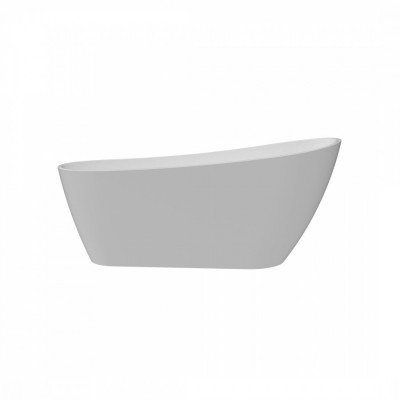 Ванна акриловая 170x74 отдельностоящая Quwelle Surf белая матовая