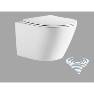 Унитаз подвесной Aquatek  ЛИБЕРТИ tornado 500*360*350, крышка дюропласт AQ1999T-00