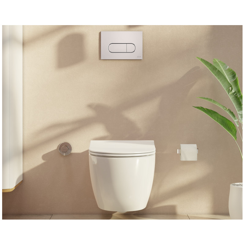Панель смыва Vitra Root Round, хром