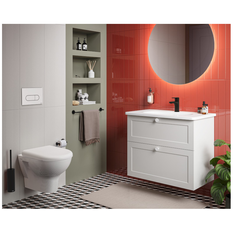 Панель смыва Vitra Root Round, белая