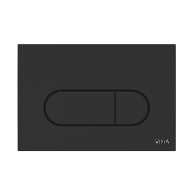 Панель смыва Vitra Root Round, черная матовая