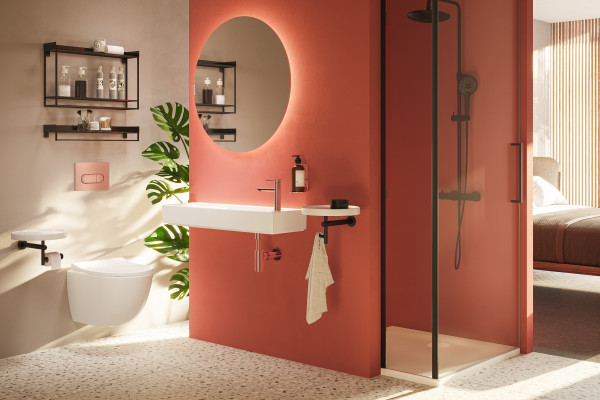 Панель смыва Vitra Root Round, медь
