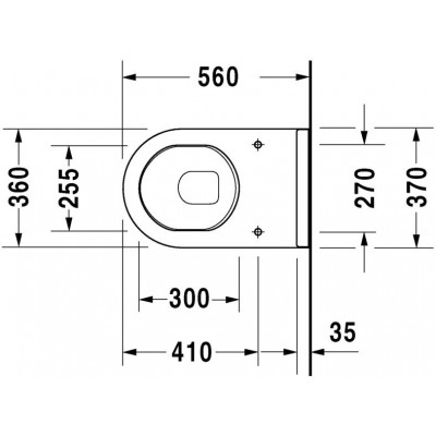 Приставной унитаз Starck 3, Duravit