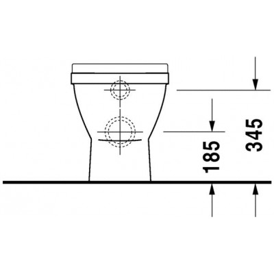Приставной унитаз Starck 3, Duravit